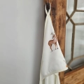 Kapturek ręcznika Layette z autorskim motywem zwierząt leśnych Woodland