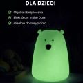 Fluorescencyjna Lampka Miś - Duża Nocna Lampka Silikonowa - z Pilotem / Rabbit and Friends