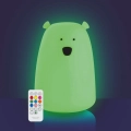 Fluorescencyjna Lampka Miś - Duża Nocna Lampka Silikonowa - z Pilotem / Rabbit and Friends