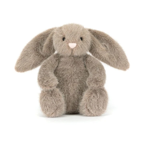 Przytulanka Króliczek Flufflet 18cm fawn Jellycat – beżowy pluszowy królik z różowym noskiem, miękka maskotka dla dzieci