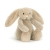 Przytulanka Króliczek Flufflet 18cm oat Jellycat – beżowo-kremowy pluszowy królik z długimi uszami, widok z boku