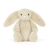 Przytulanka Króliczek Flufflet 18cm wheat Jellycat – kremowo-beżowy pluszowy królik z różowym noskiem, widok z przodu