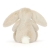 Przytulanka Króliczek Flufflet 18cm wheat Jellycat – widok od tyłu, kremowy królik z białym puszystym ogonkiem