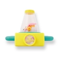 Mikroskop Itty-Bitty Microscope B.toys – widok z boku, figurka owada w przezroczystym pojemniku z lupą górną i boczną