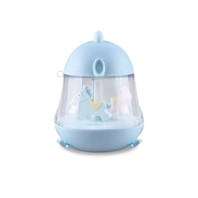 Lampka Nocna Dla Dzieci Stojąca Pozytywka Niebieska — Rabbit and Friends