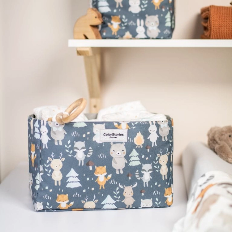 Organizer dla Niemowlaka na Kosmetyki Colorstories Woodland Grey Rozmiar L