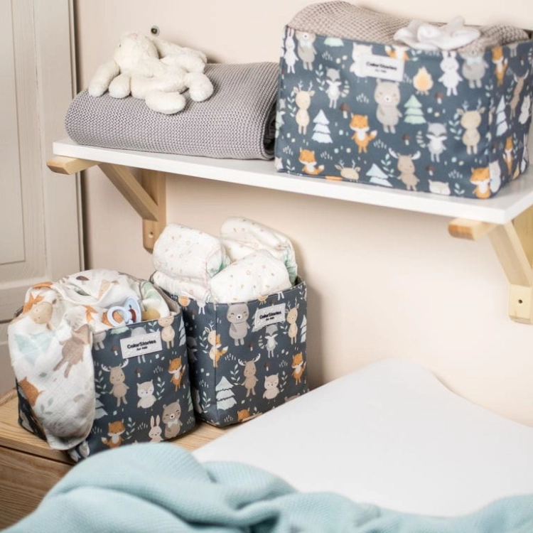 Organizer dla Niemowlaka na Kosmetyki Colorstories Woodland Grey Rozmiar S