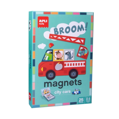 Układanka Magnetyczna Apli Kids Pojazdy