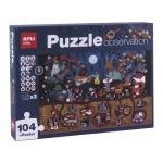 Puzzle dla Dzieci Obserwacyjne Las 104 el. 5+ / Apli Kids