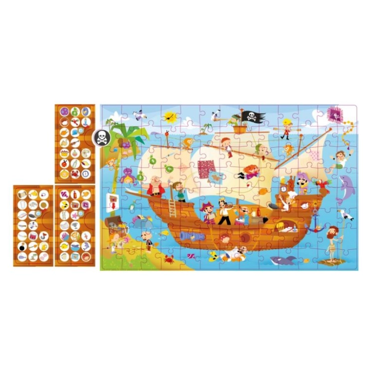 Puzzle dla Dzieci Okrągłe w Tubie Apli Kids Mapa Świata 5+