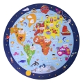 Puzzle dla Dzieci Okrągłe w Tubie Apli Kids Mapa Świata 5+