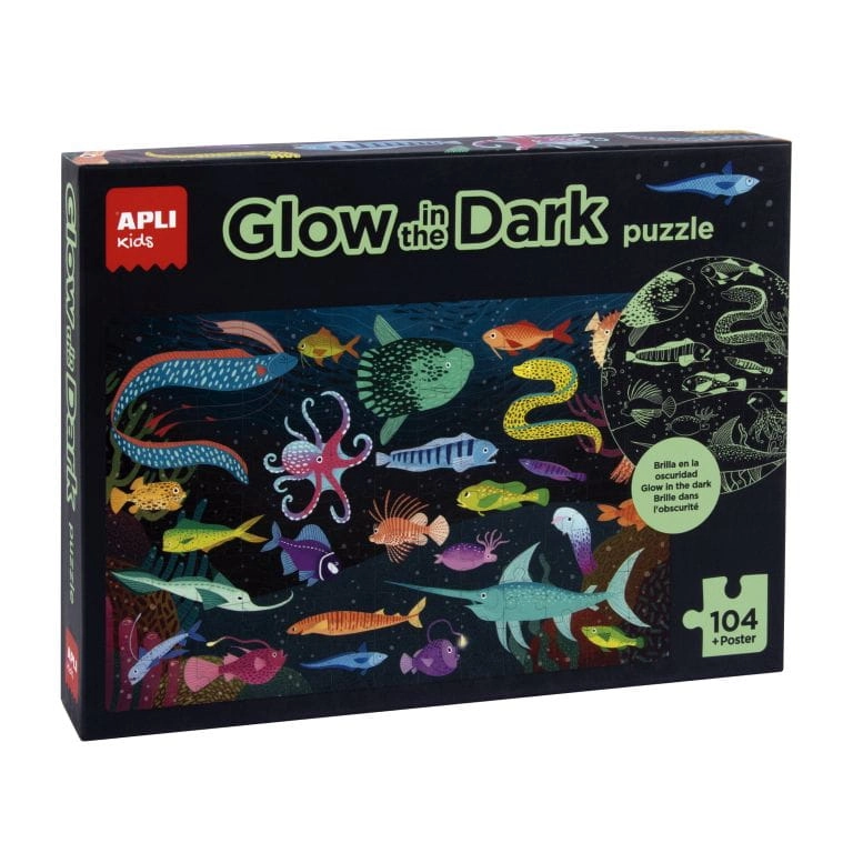 Puzzle dla Dzieci Świecące w Ciemności Ocean 5+ / Apli Kids