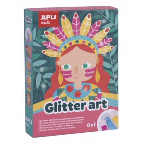 Zestaw Artystyczny dla Dzieci z Brokatem Apli Kids