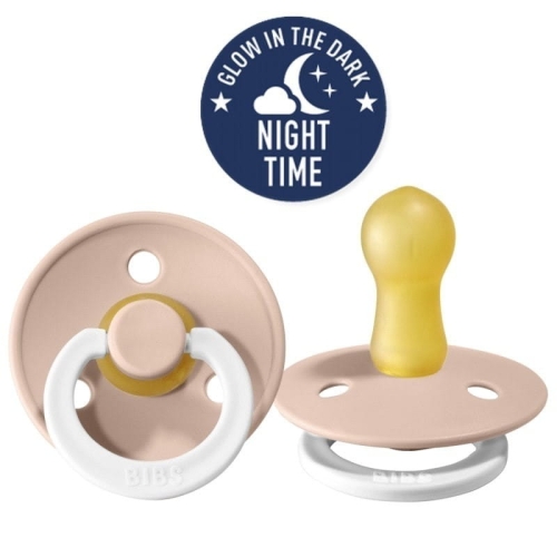Smoczek Bibs Uspokajający dla Niemowlaka S Blush Night Różowy