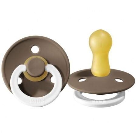 Smoczek Bibs Uspokajający dla Niemowlaka S Dark Oak Night Brązowy