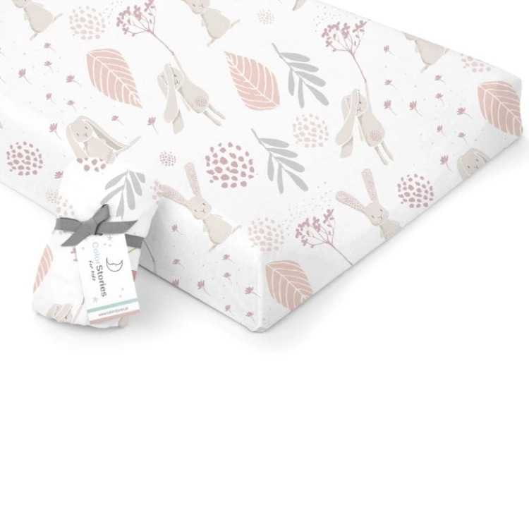 Prześcieradło na Przewijak Bawełniane Colorstories Bunny New
