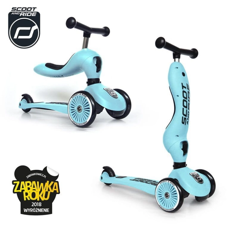Hulajnoga i Jeździk Scootandride Highwaykick 2w1 1-5 Lat Blueberry