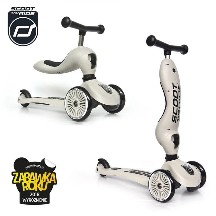 Hulajnoga i Jeździk Scootandride Highwaykick 2w1 1-5 Lat Ash