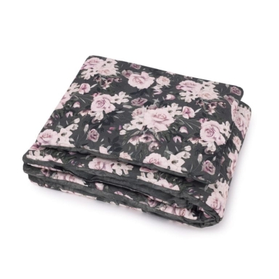 Bawełniana Pościel dla Niemowląt z Wypełnieniem 75x90cm Night Flowers — Makaszka
