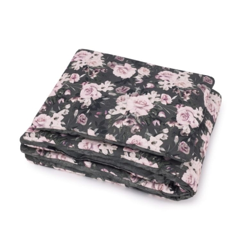 Bawełniana Pościel dla Niemowląt z Wypełnieniem 75x90cm Night Flowers — Makaszka
