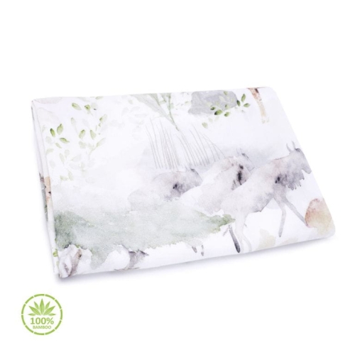 Otulacz Bambusowy dla Niemowlaka 100% 75x100cm Sawanna — Makaszka