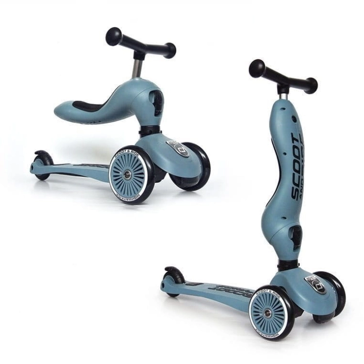 Hulajnoga i Jeździk Scootandride Highwaykick 2w1 1-5 Lat Steel