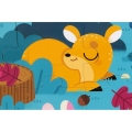 Puzzle dla Dzieci Sensoryczne 20 Elementów Leśne Zwierzęta Janod
