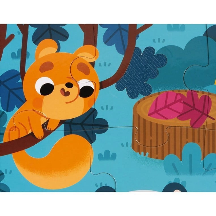 Puzzle dla Dzieci Sensoryczne 20 Elementów Leśne Zwierzęta Janod