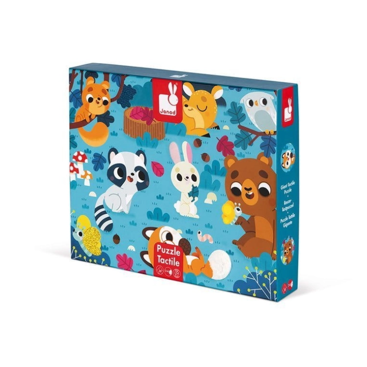 Puzzle dla Dzieci Sensoryczne 20 Elementów Leśne Zwierzęta Janod