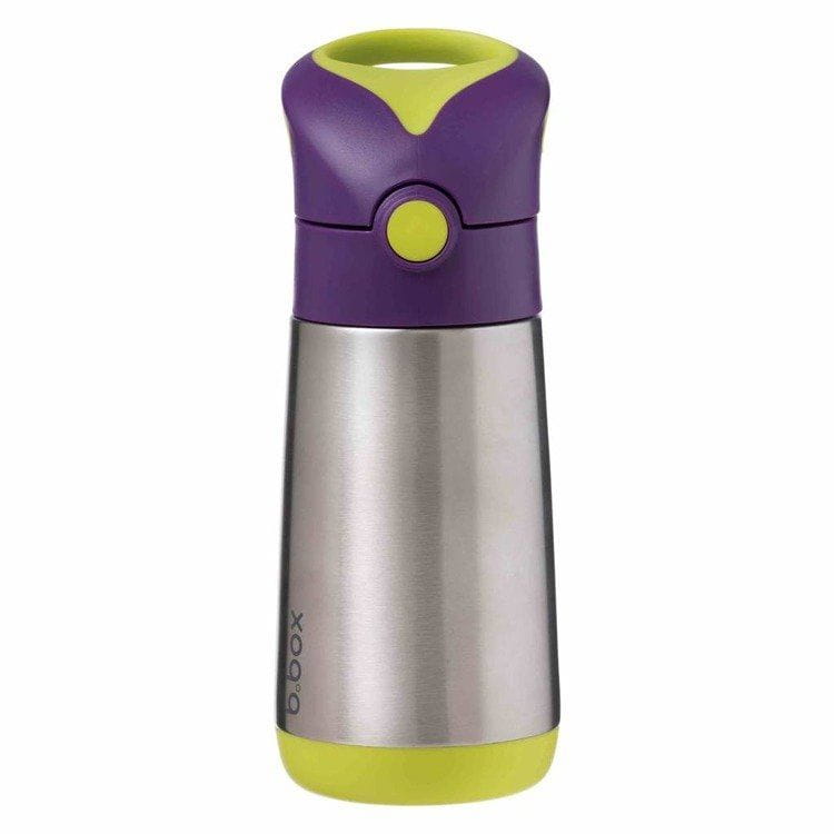 B.Box Bidon Termiczny ze Słomką dla Dziecka 350 ml Passion Splash Fioletowy