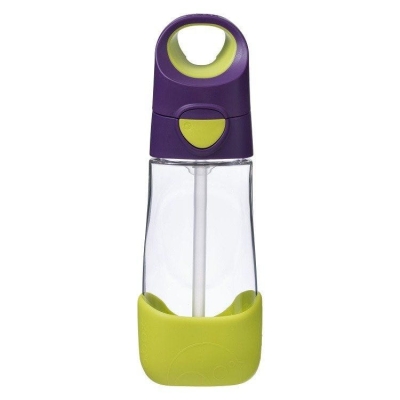 B.Box Butelka ze Słomką Tritanowa 450 ml Passion Splash Fiolet