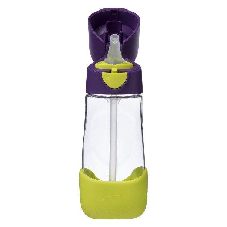 B.Box Butelka ze Słomką Tritanowa 450 ml Passion Splash Fiolet