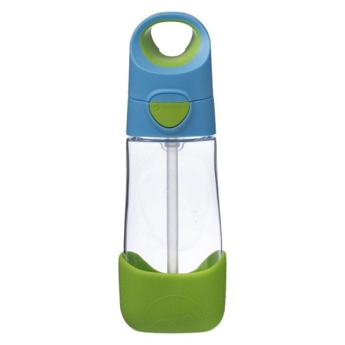 B.Box Butelka ze Słomką Tritanowa 450 ml Ocean Breeze Niebieska