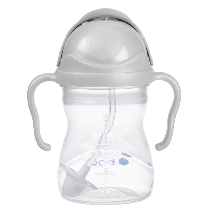 Bidon ze Słomką 240 ml Szary / b.box