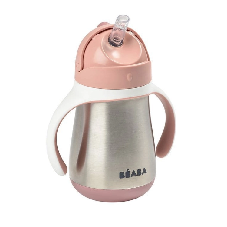 Bidon dla Dzieci Termiczny 250 ml Beaba Old Pink Różowy