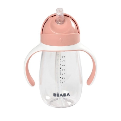 Bidon dla Dzieci Kubek Niekapek 300 ml Beaba Old Pink Różowy