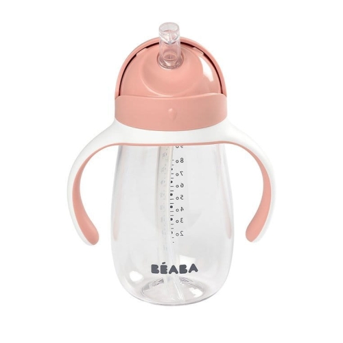 Bidon dla Dzieci Kubek Niekapek 300 ml Beaba Old Pink Różowy