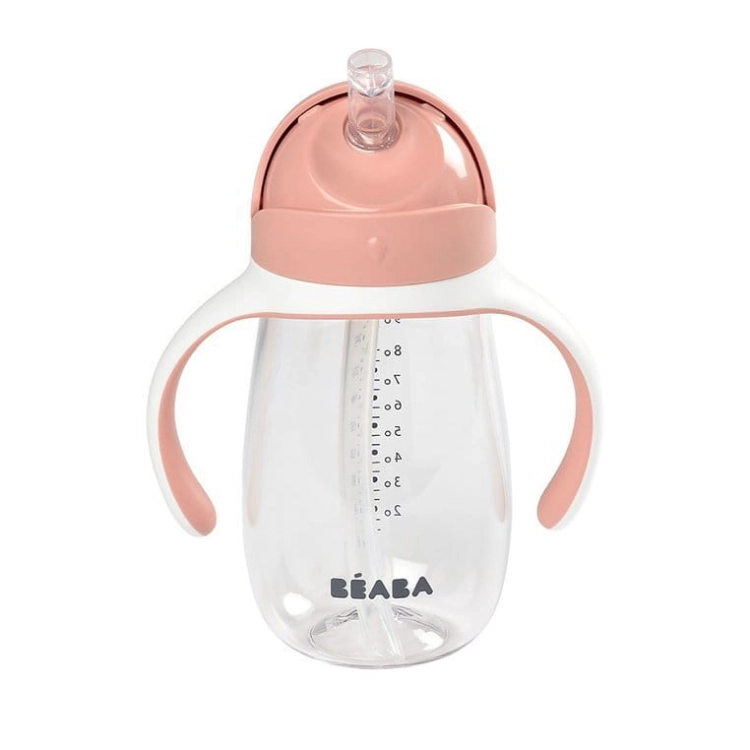 Bidon dla Dzieci Kubek Niekapek 300 ml Beaba Old Pink Różowy