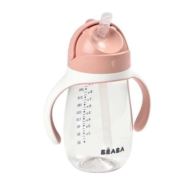 Bidon dla Dzieci Kubek Niekapek 300 ml Beaba Old Pink Różowy
