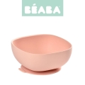 Miseczka z Przyssawką Silikonowa dla Niemowlaka Beaba Pink Różowa