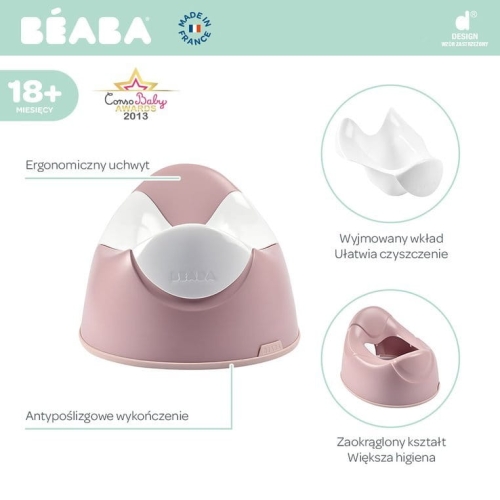 Nocnik dla Dzieci z Wyjmowanym Wkładem Beaba Old Pink Różowy